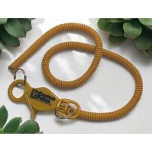 Vintage Cactus Petes Casino Coiled Keychain Lanyard Jackpot NV Travel Souvenir